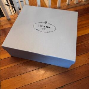 Prada Gray Box with Logo